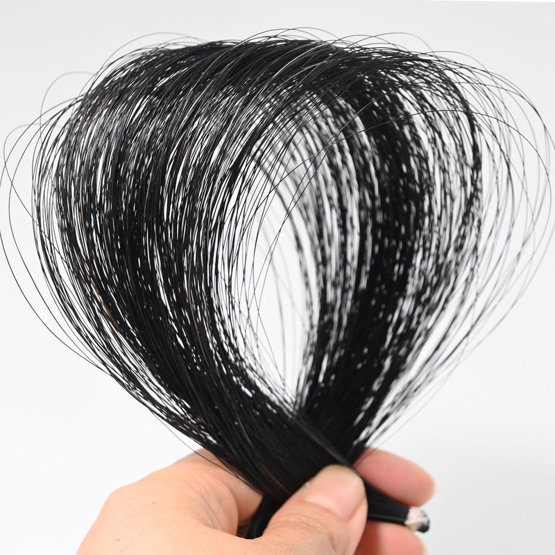 VINGOBOW 2 Hanks Black Violin Bow Hair 4/4 Replacement 31 Inches Mongolian Horse Hair for Violin Viola Bow Rehair Tools Accessories - Image 3